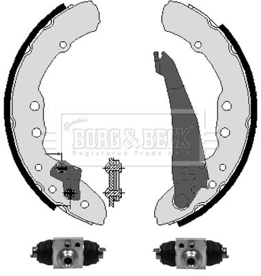 BORG & BECK Комплект тормозных колодок BBS1097K